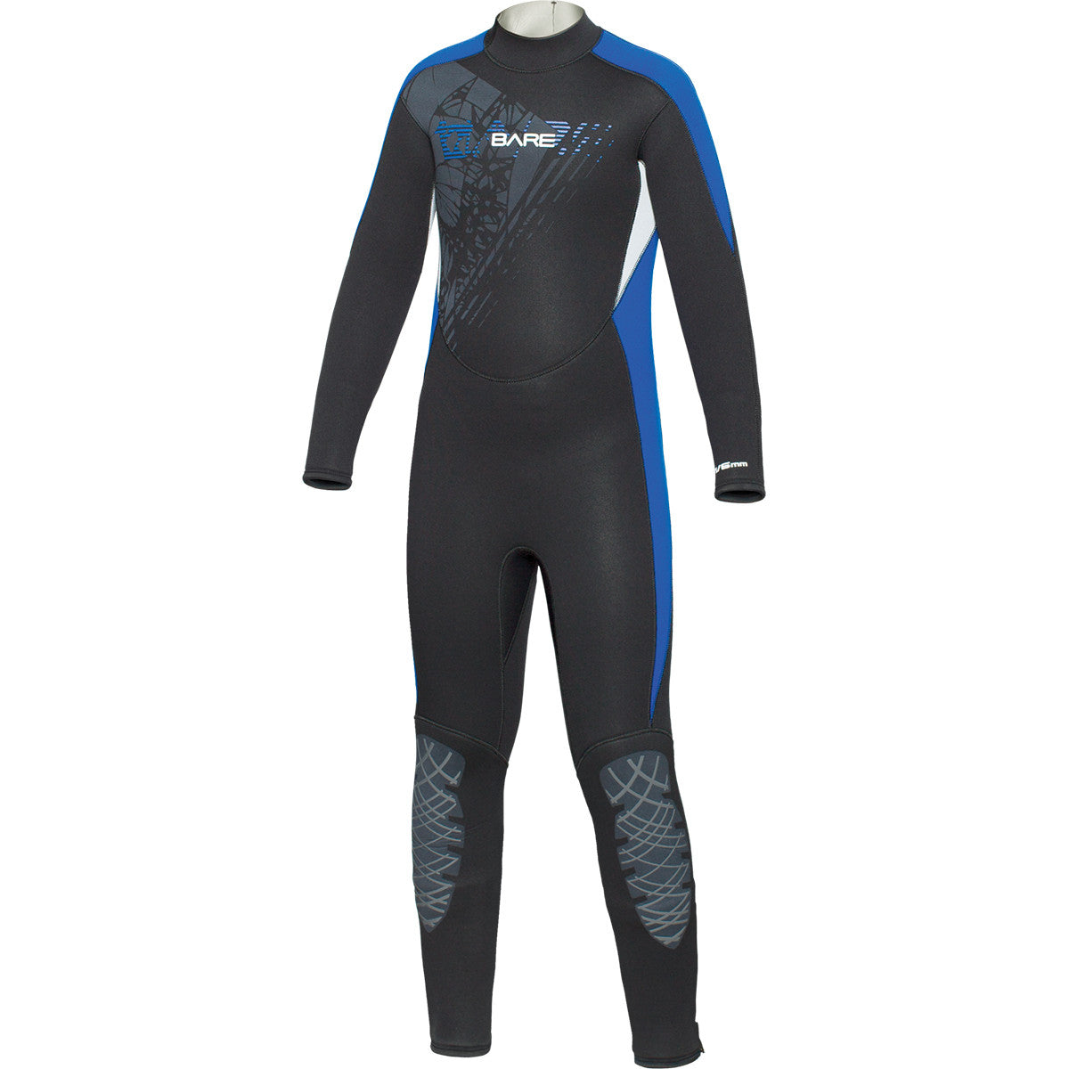 Bare 7/6mm Manta Kids Full Wetsuit Blue