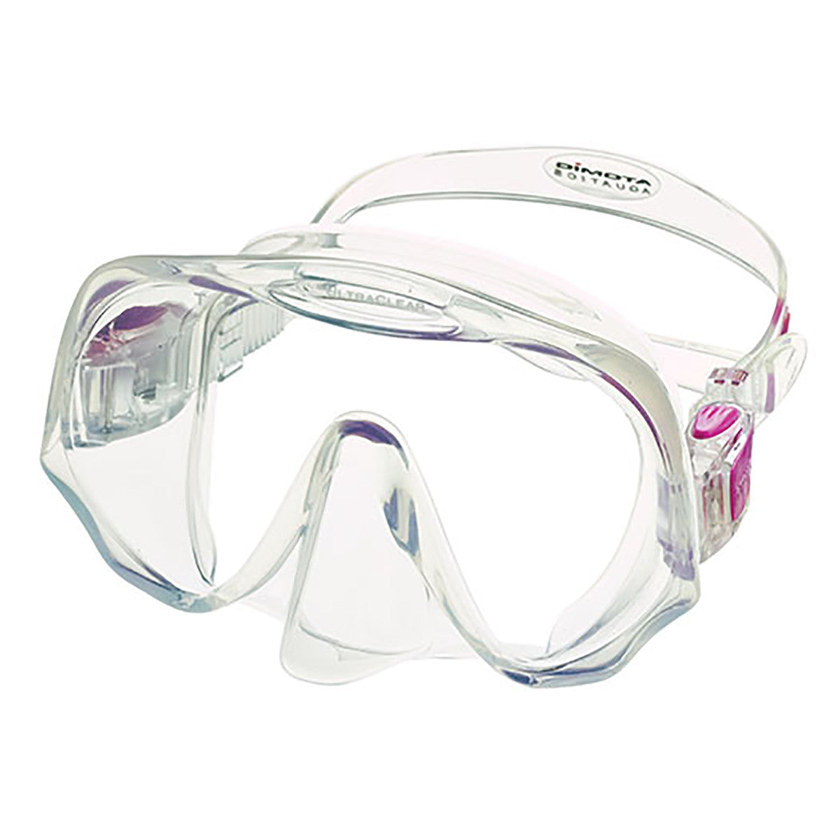 Atomic Aquatics Frameless Dive Mask Clear/Pink