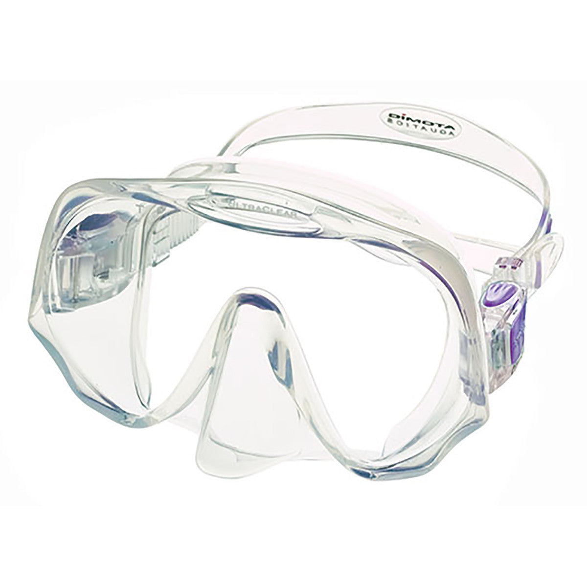 Atomic Aquatics Frameless Dive Mask Clear/Purple