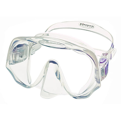 Atomic Aquatics Frameless Dive Mask Clear/Purple