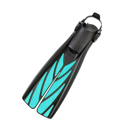 Atomic Aquatics Splitfin Open Heel Fins Aqua