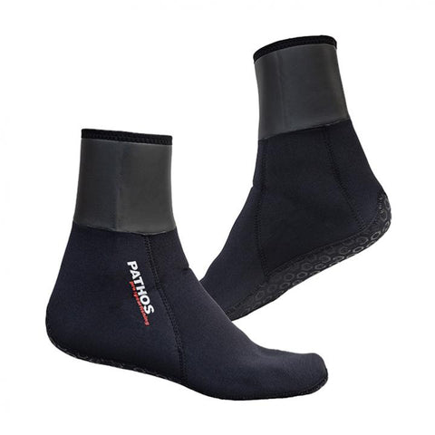 Pathos 3mm Double Lycra Socks Black