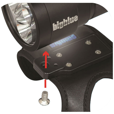 Bigblue 2900 Lumens Narrow Beam Technical Dive Light Black