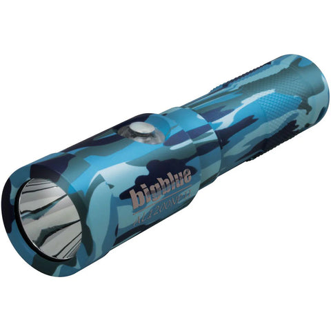 Bigblue 1300 Lumen Narrow Beam Dive Light Blue Camo