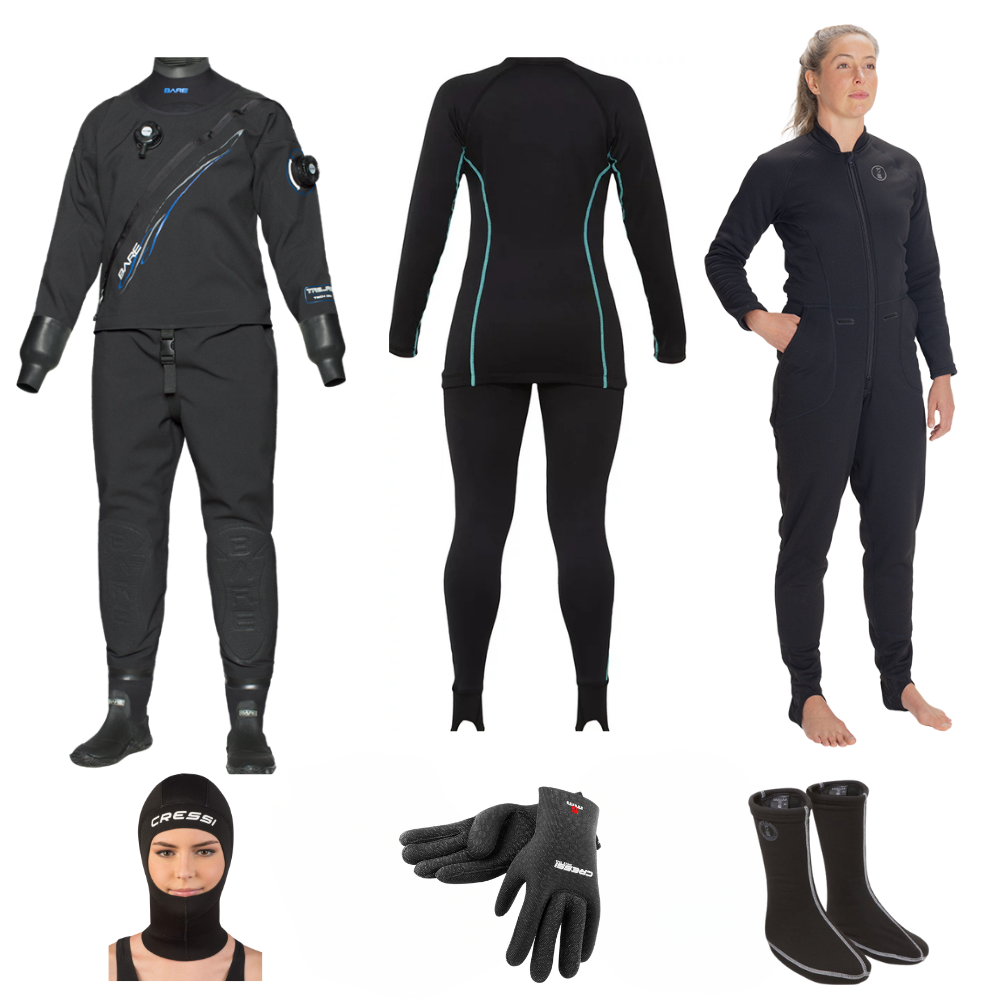 Bare Start Up Trilam Tech Dry Drysuit Women's Package