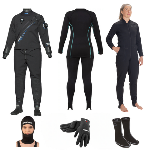 Bare Start Up Trilam Tech Dry Drysuit Women's Package