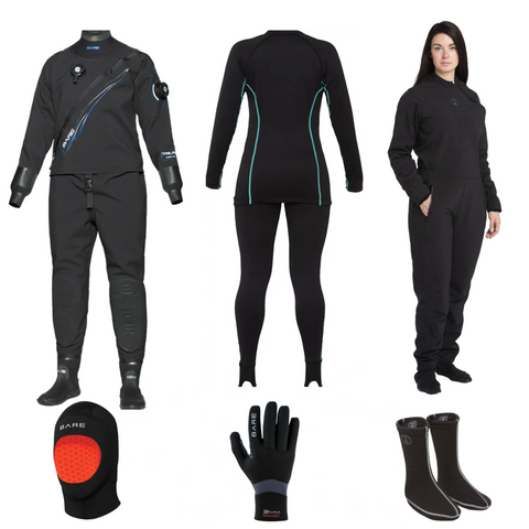 Bare Ultimate Trilam Tech Dry Women's Drysuit Package