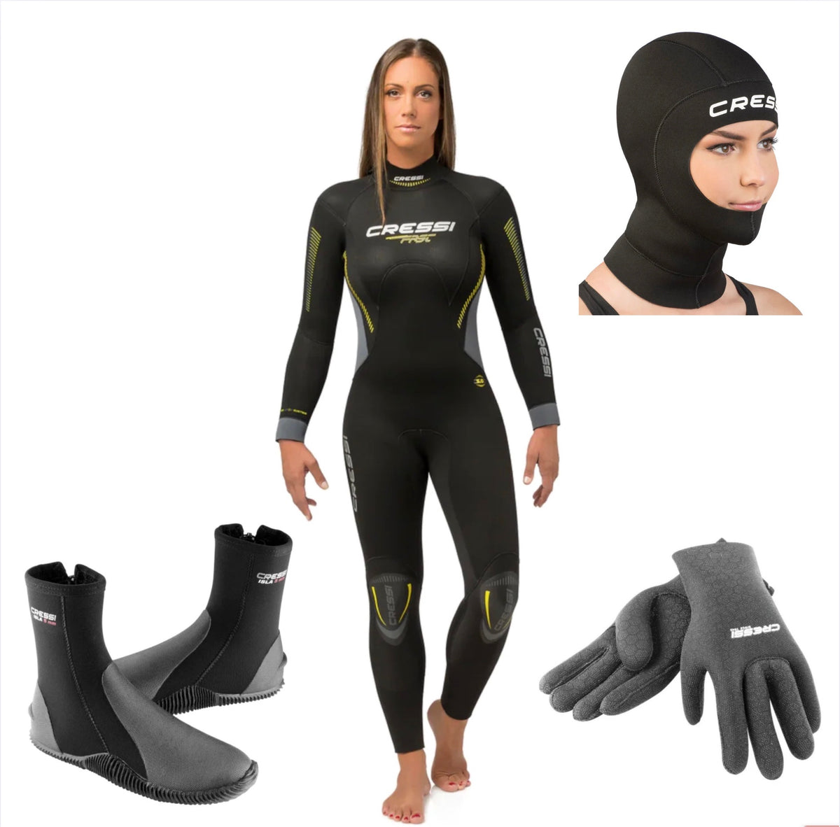 Cressi 5mm Women's Full Wetsuit Package