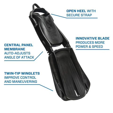 Scubapro Seawing Supernova Fins Open Heel Black