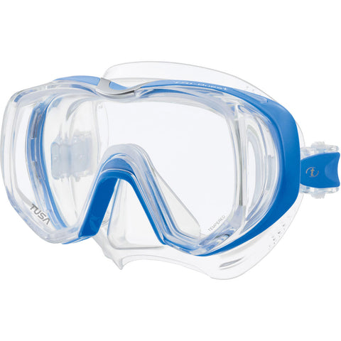Tusa Freedom Tri-Quest Clear/Fish Tail Mask Blue