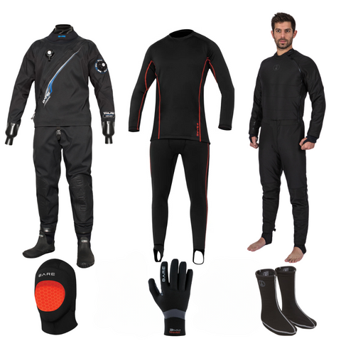 Bare Ultimate Trilam Tech Dry Men's Drysuit Package