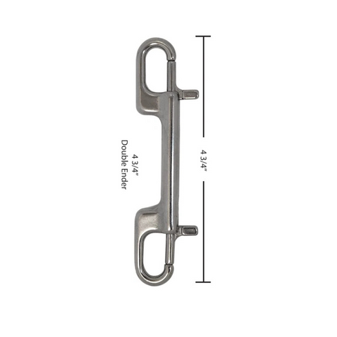 Scuba Force Ergonomic Stainless Steel Double-ender Bolt Snap 4.75”