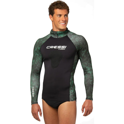 Cressi Cobia Rashguard Shirt Camo Green