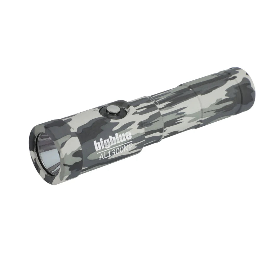 Bigblue 1300 Lumen Narrow Beam Dive Light Grey Camo