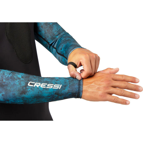 Cressi Cobia Rashguard Shirt Camo Blue