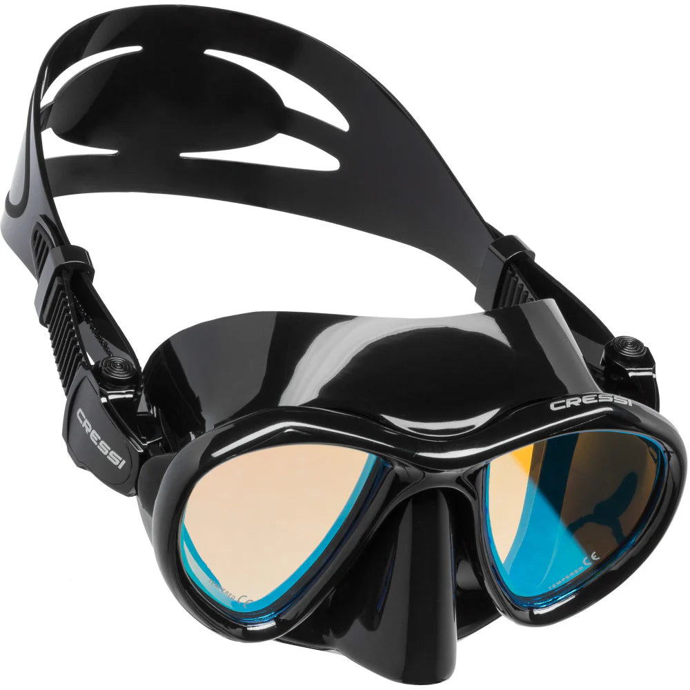 Cressi Metis Dive Mask Mirror Lenses Black