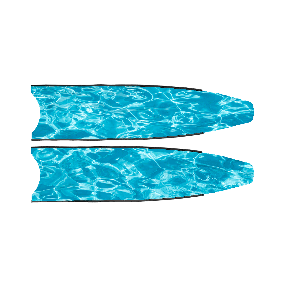 Leaderfins Pure Carbon Freediving Blades Blue Wave
