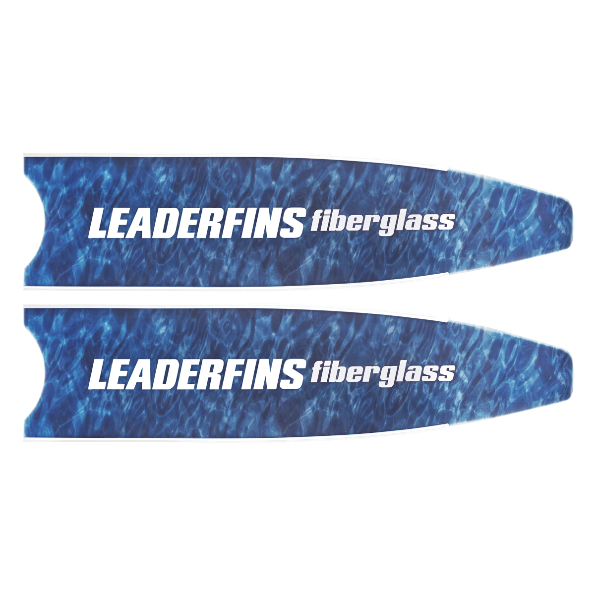 Leaderfins Fiberglass Freediving Stereoblades Blue Camo