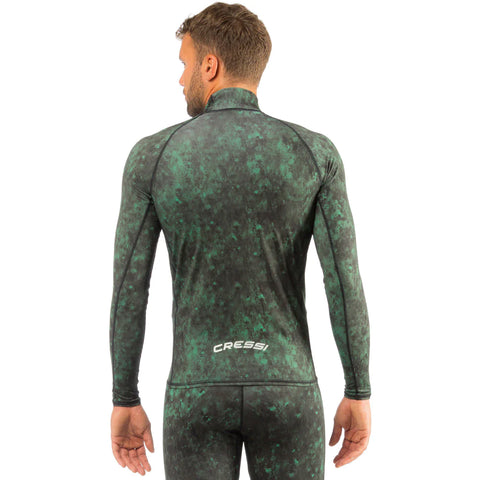 Cressi Hunter RashGuard Shirt Top Green Camo
