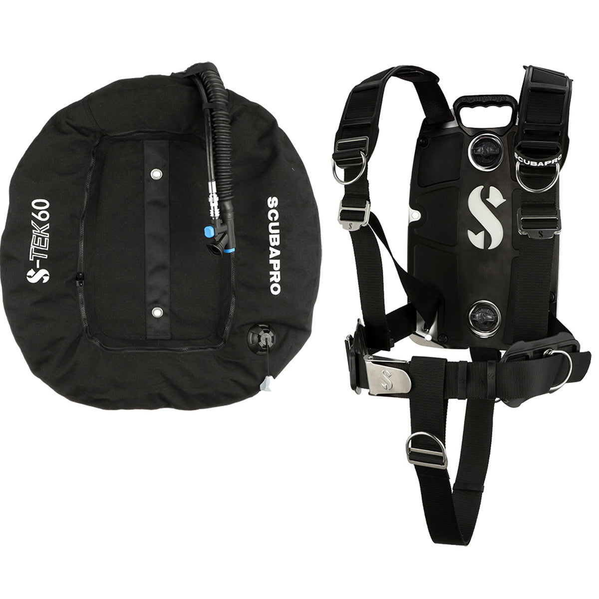 Scubapro S-Tek Pro System Harness Donut Wing 60 lbs. (27kg) Lift