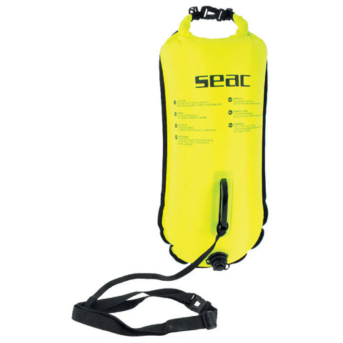 Seac Swim 28 Liters Buoy Yellow | Diving Sports Canada | Vancouver