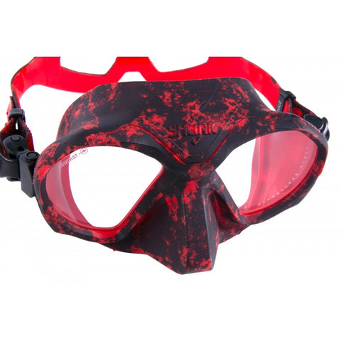Beuchat Shark Dive Mask Camo Red