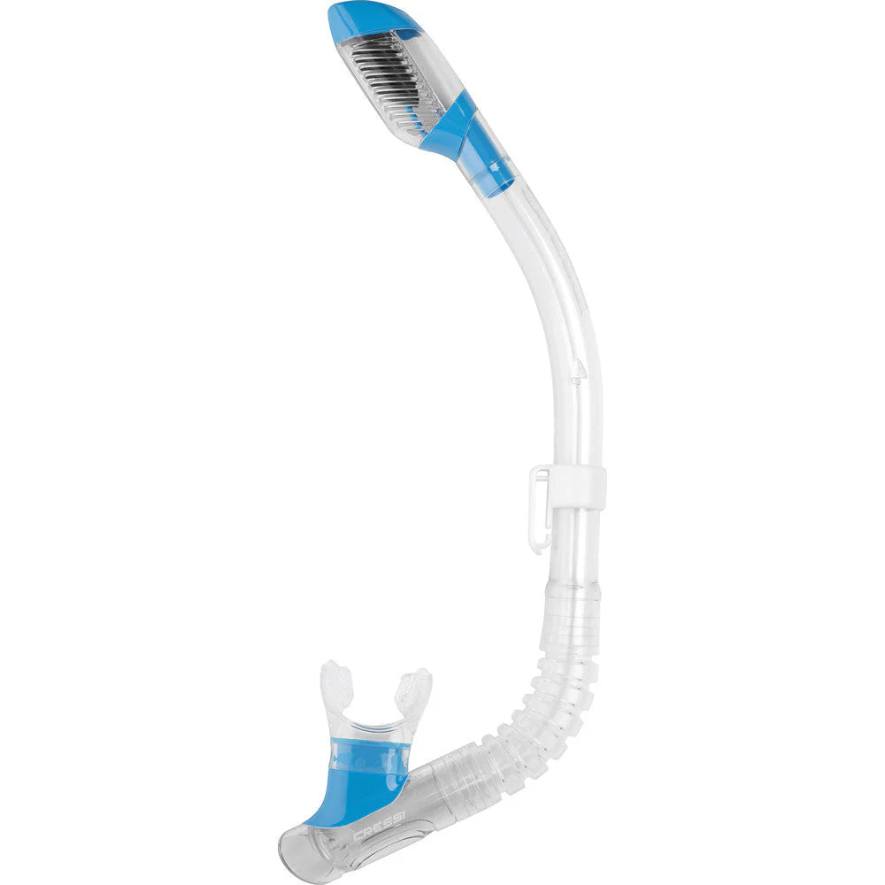 Cressi Mini Dry Kids Snorkel Blue