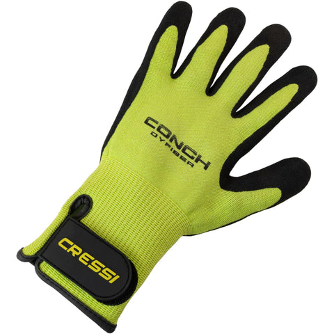 Cressi Conch Dyfiber Gloves Lime