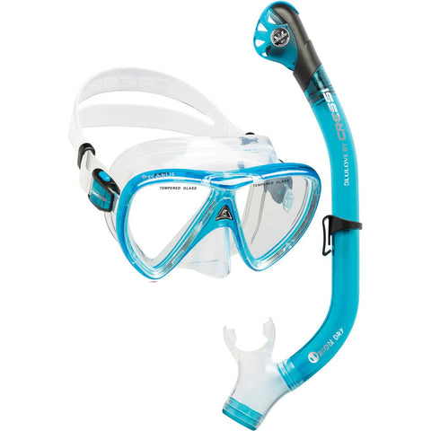 Cressi Ocean Snorkeling Combo Translucent Aquamarine