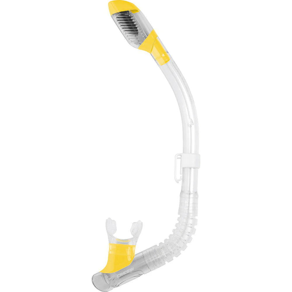 Cressi Mini Dry Kids Snorkel Yellow | Diving Sports Canada | Vancouver