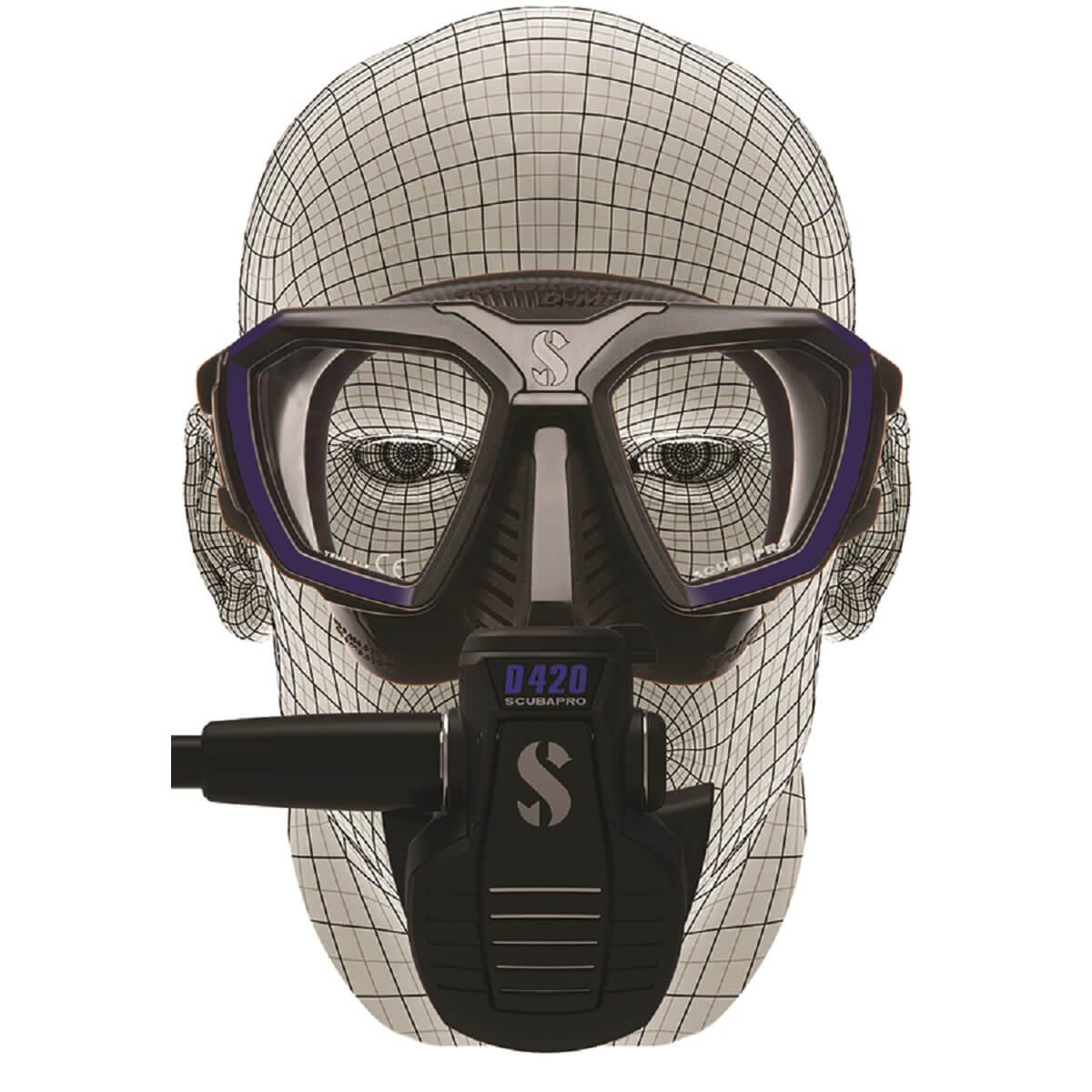 Scubapro D-Mask Blue M | Diving Sports Canada