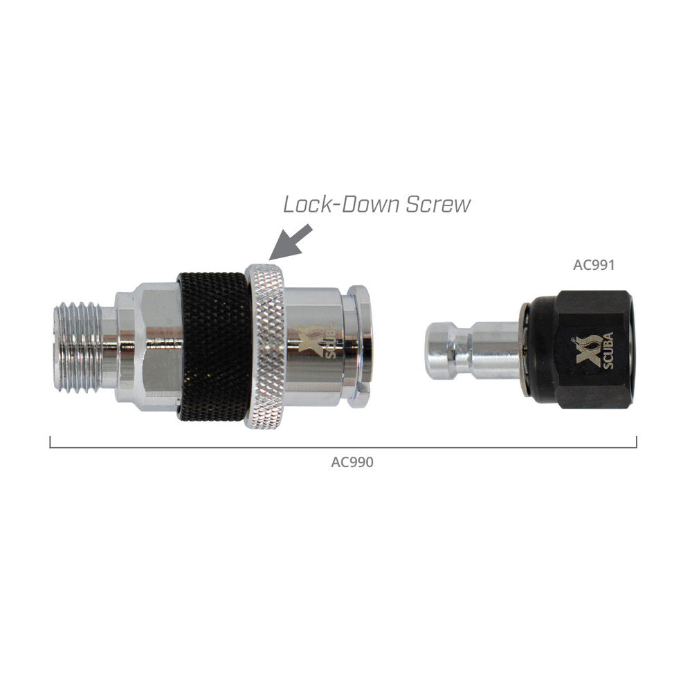 XS Scuba Brass 2nd Stage Quick Disconnect | Diving Sports Canada