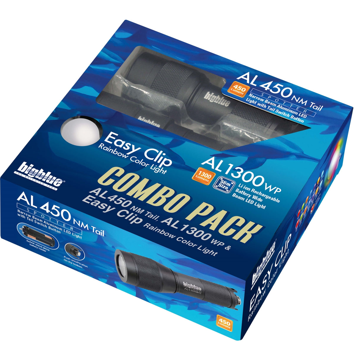 Bigblue Combo Pack AL1300NP + AL450NM | Diving Sports Canada