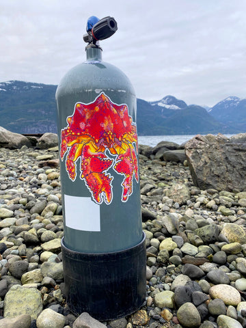 Getting Salty Puget Sound King Crab - Tank Wrap | Diving Sports Canada